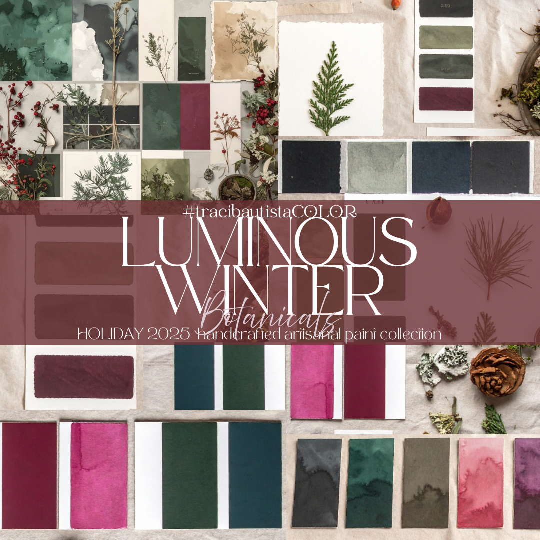 LUMINOUS WINTER botanicals Mineral Wash ink {6-set}