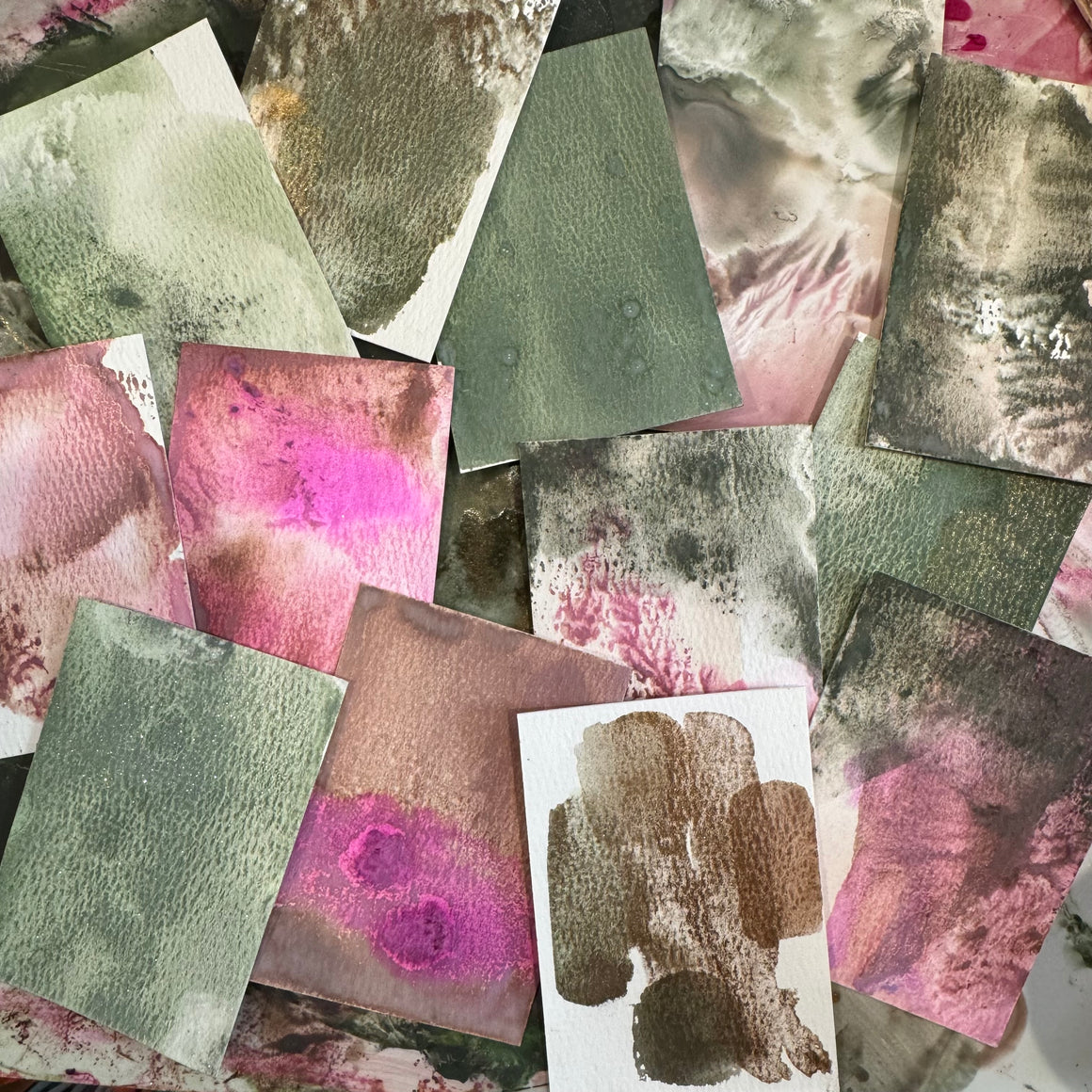 LUMINOUS WINTER botanicals Mineral Wash ink {6-set}