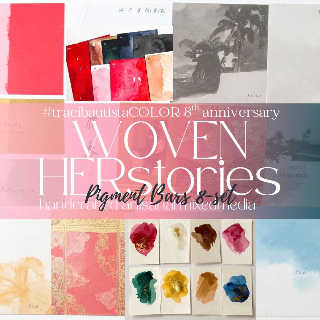 #tracibautistaCOLOR EIGHT collection: WOVEN HERstories PIGMENT BARS box