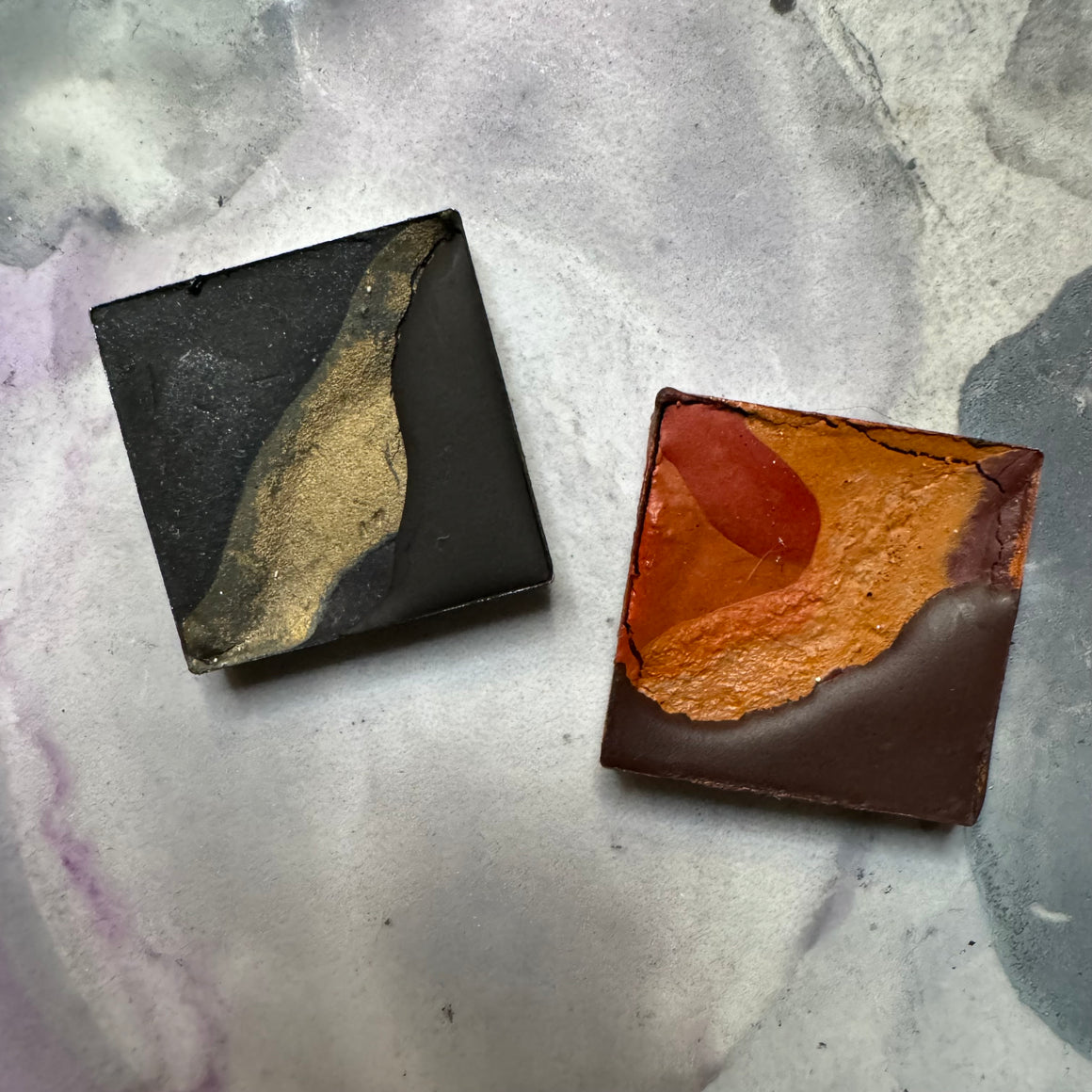 #tracibautistaCOLOR ~ {OCEAN WHISPER} handcrafted watercolors 2-set