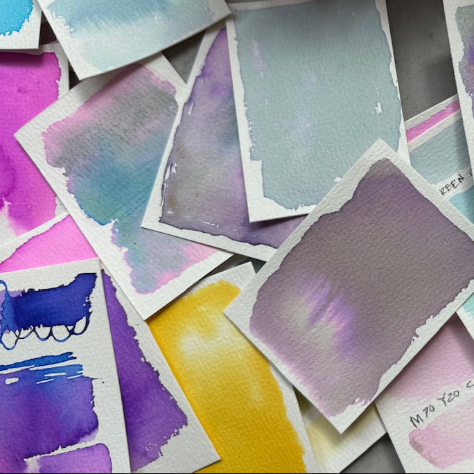 #tracibautistaCOLOR watermedia ink swatches
