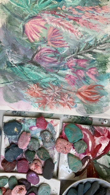 WILD BLOOMS: mixed media workshop