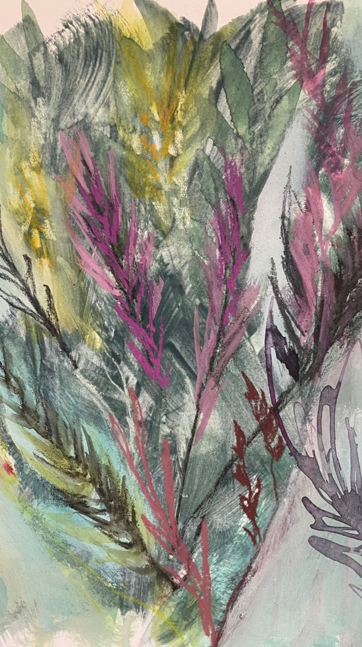 WILD BLOOMS: mixed media workshop