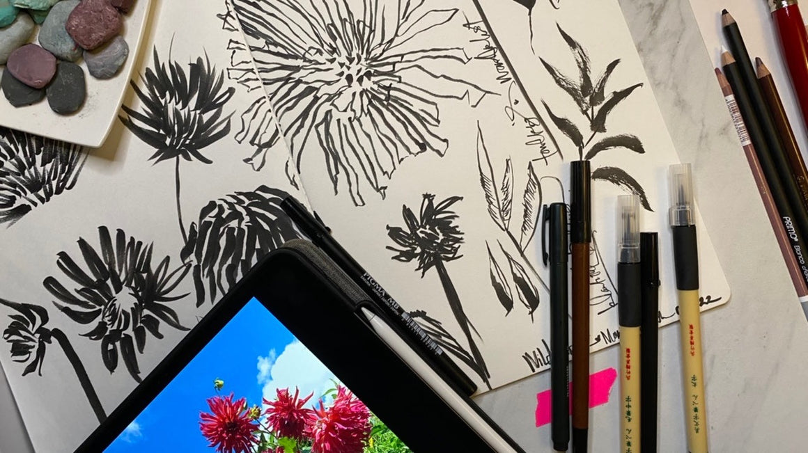 WILD BLOOMS: mixed media workshop