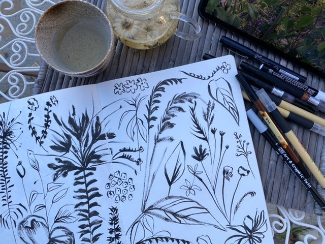 WILD BLOOMS: mixed media workshop