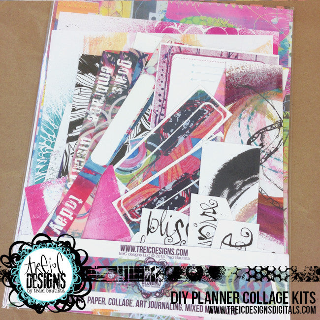 art.journal.PLAY DIY planner kit + stencil by traci bautista