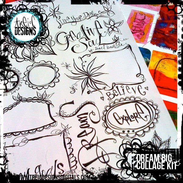 art.journal.PLAY DIY planner kit + stencil by traci bautista