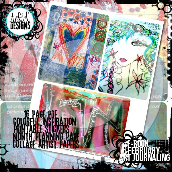 February art journaling printable workbook