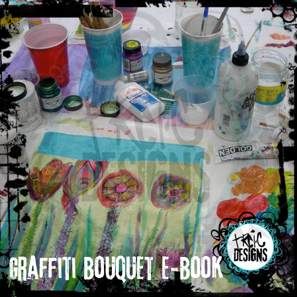 graffiti bouquet mixed media e-course