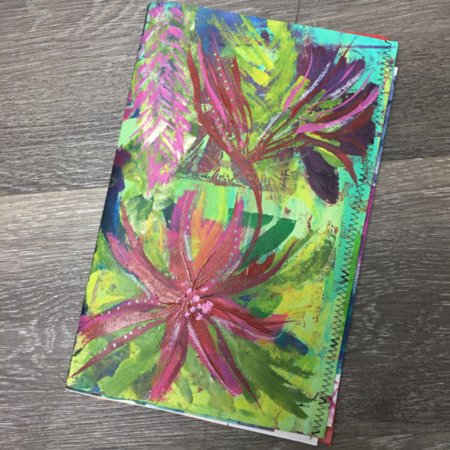 {FLORAL delight} FREE spirit handmade art journal by traci bautista