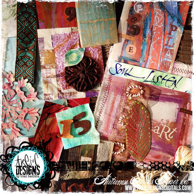 AUTUMN hues FLAIR kit + stencils