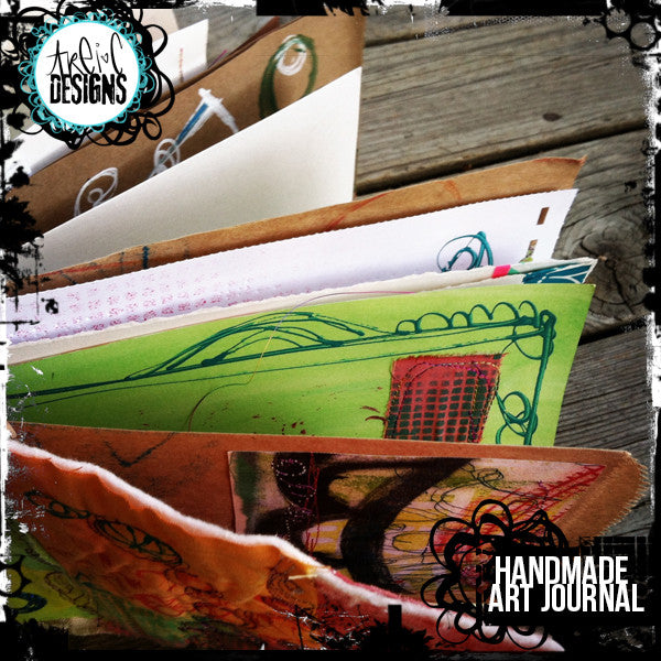 circles+stitches handmade art journal