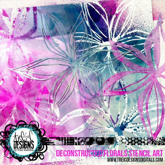 FLORAL stencil kit no. 1 + live stream