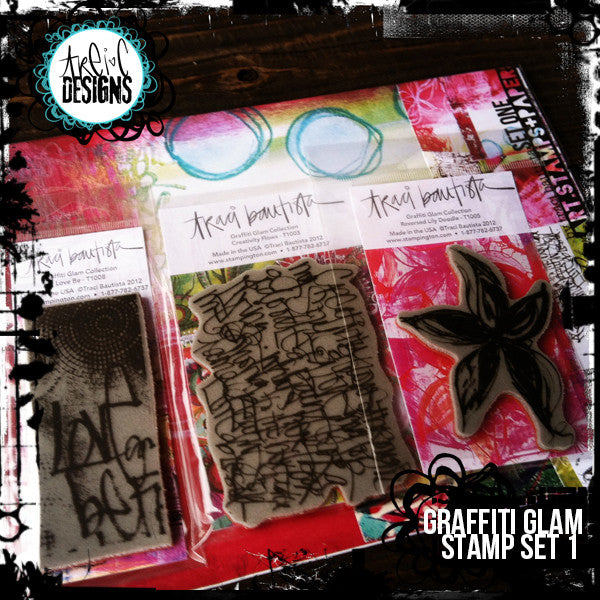 graffiti GLAM stamp set #1