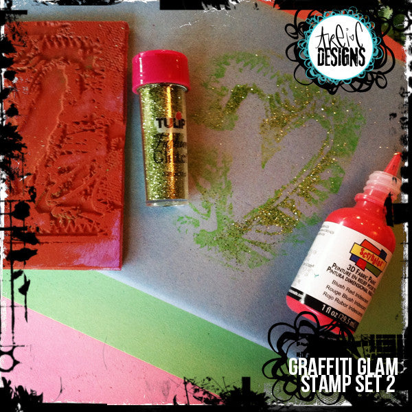 graffiti GLAM stamp set #2