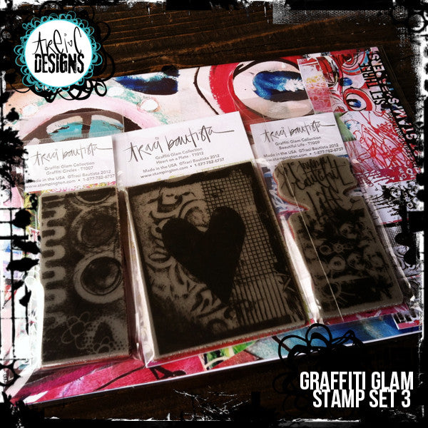 graffiti GLAM stamp set #3