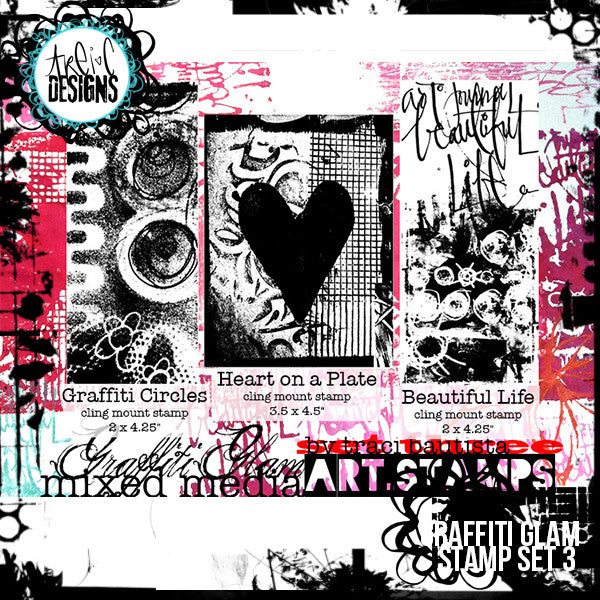 graffiti GLAM stamp set #3