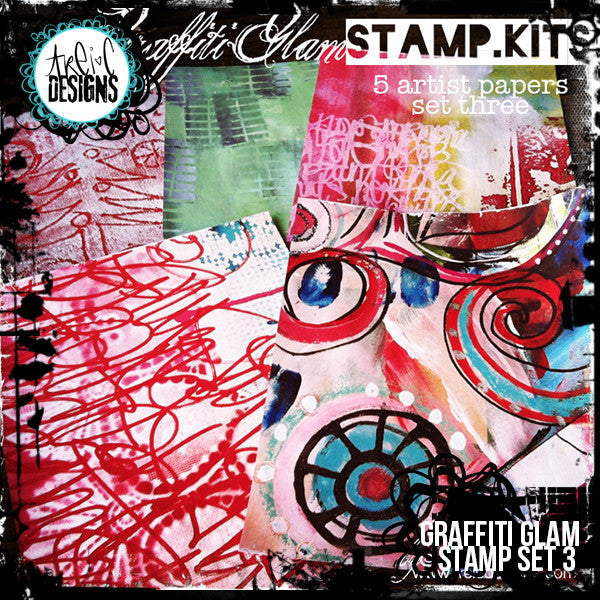 graffiti GLAM stamp set #3