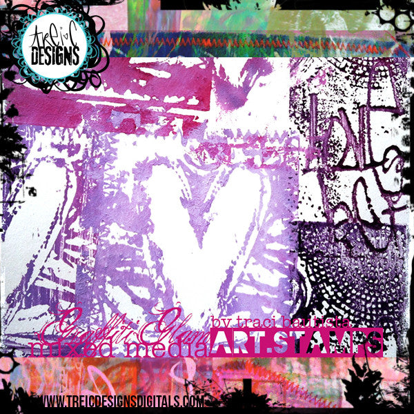 graffiti GLAM stamp set #2