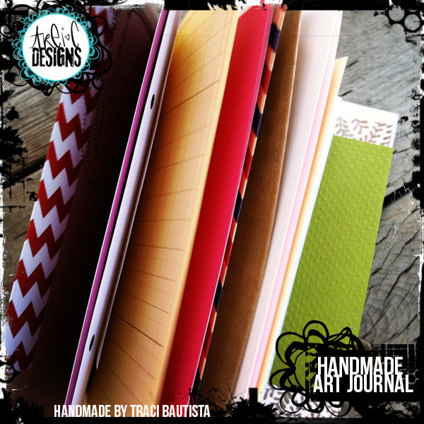 graffiti FLOWERS handmade art journal