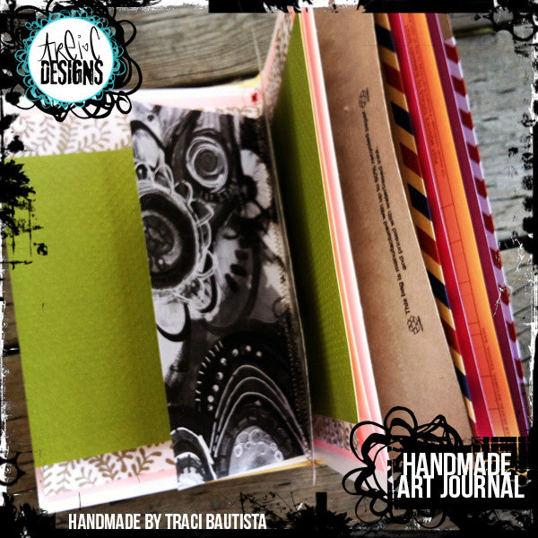 graffiti FLOWERS handmade art journal