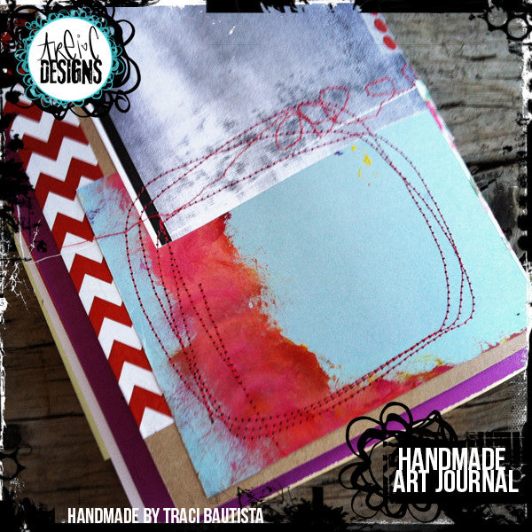 graffiti FLOWERS handmade art journal