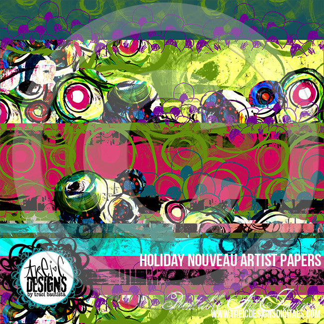 holiday NOUVEAU printable art journal