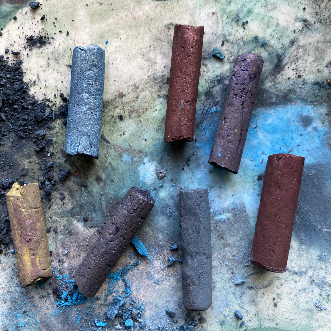 #tracibautistaCOLOR ~ RUSTIC WOODLAND WINTER drawing STICKS {7-set}