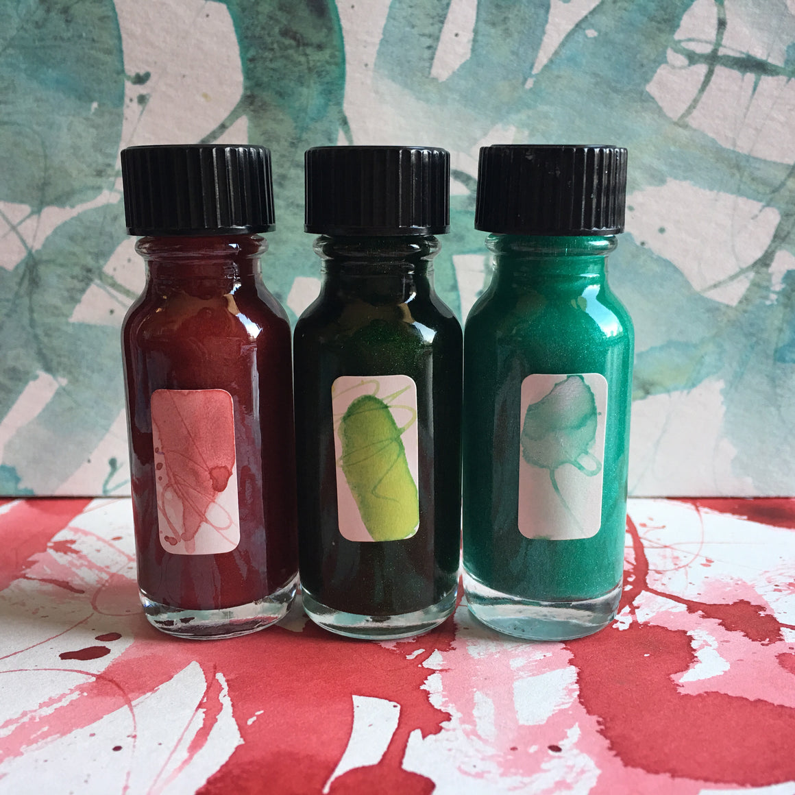 #tracibautistaCOLOR ~ WOODLAND SPARKLE artisan ink 3 set {15ml}