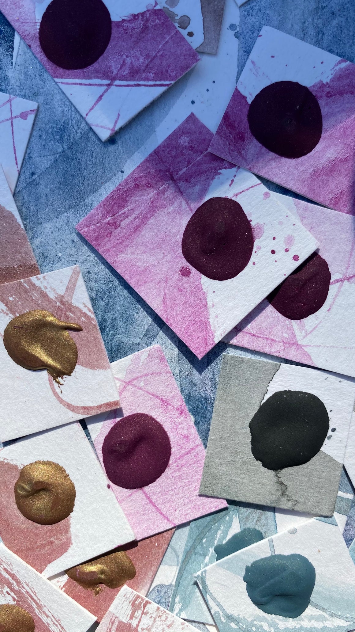 #tracibautistaCOLOR ~ SUNRISE STUDIO watercolor dot card 5-set