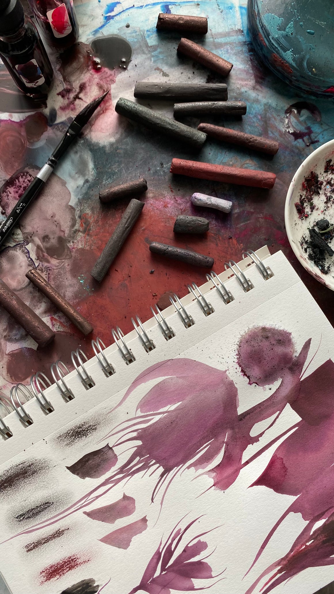 PIGMENT TO PAINT: drawing sticks course
