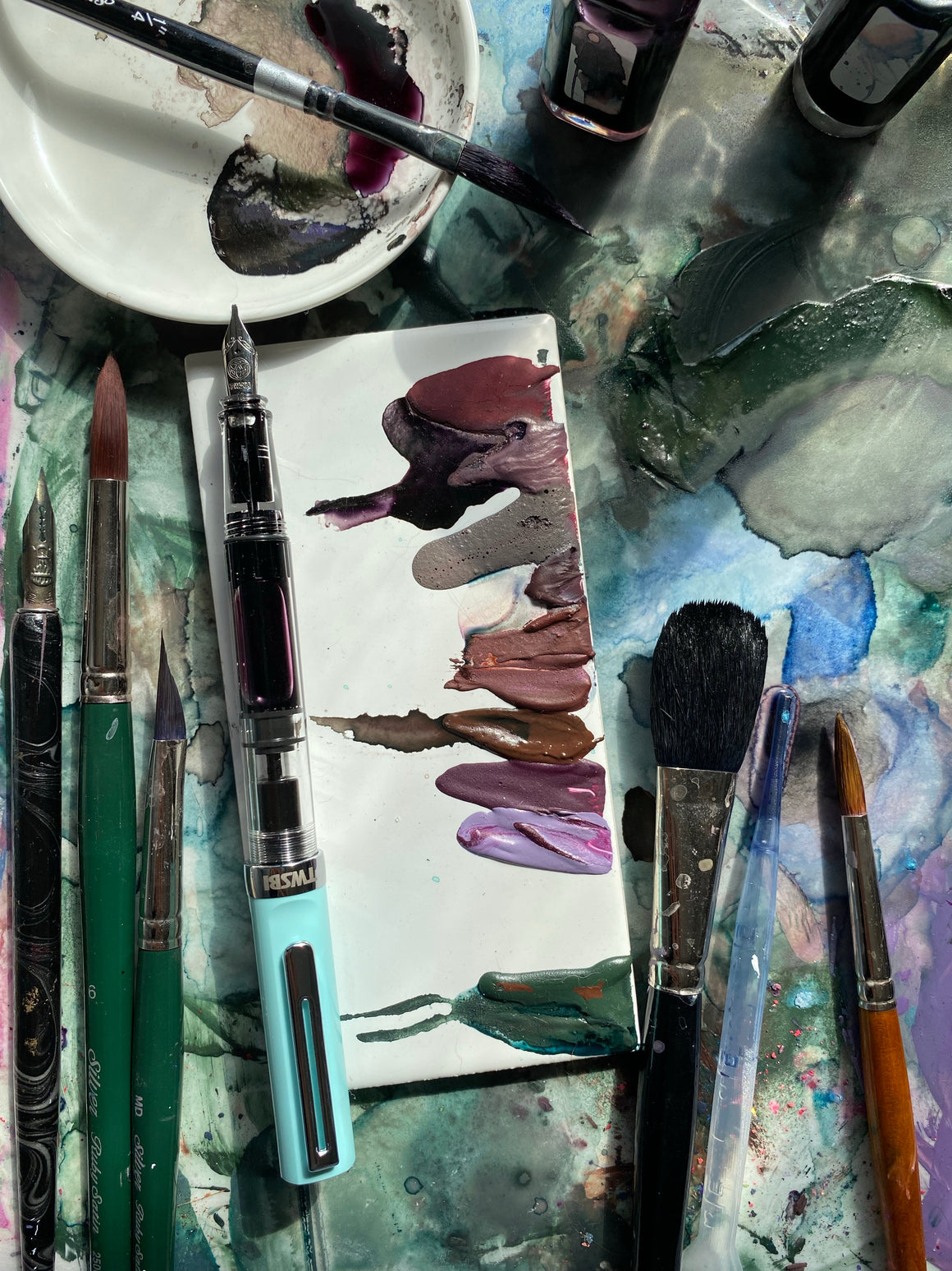 #tracibautistaCOLOR ~ {LANIKAI} handcrafted watercolor swatch tile