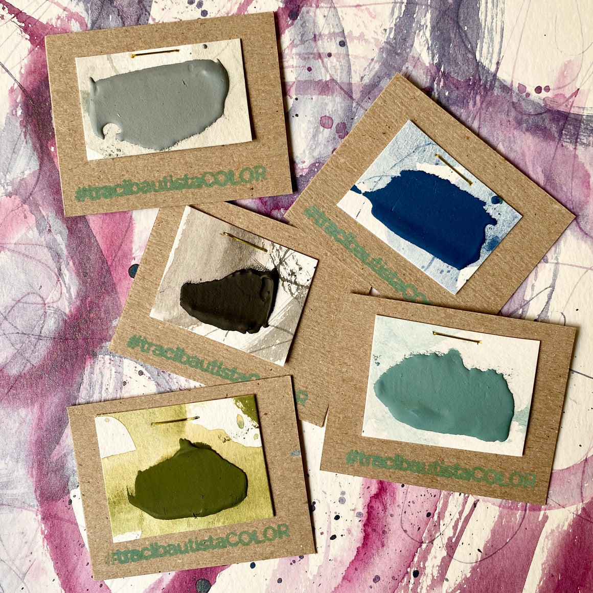 #tracibautistaCOLOR ~ BYRON BAY watercolor dot card & ink set