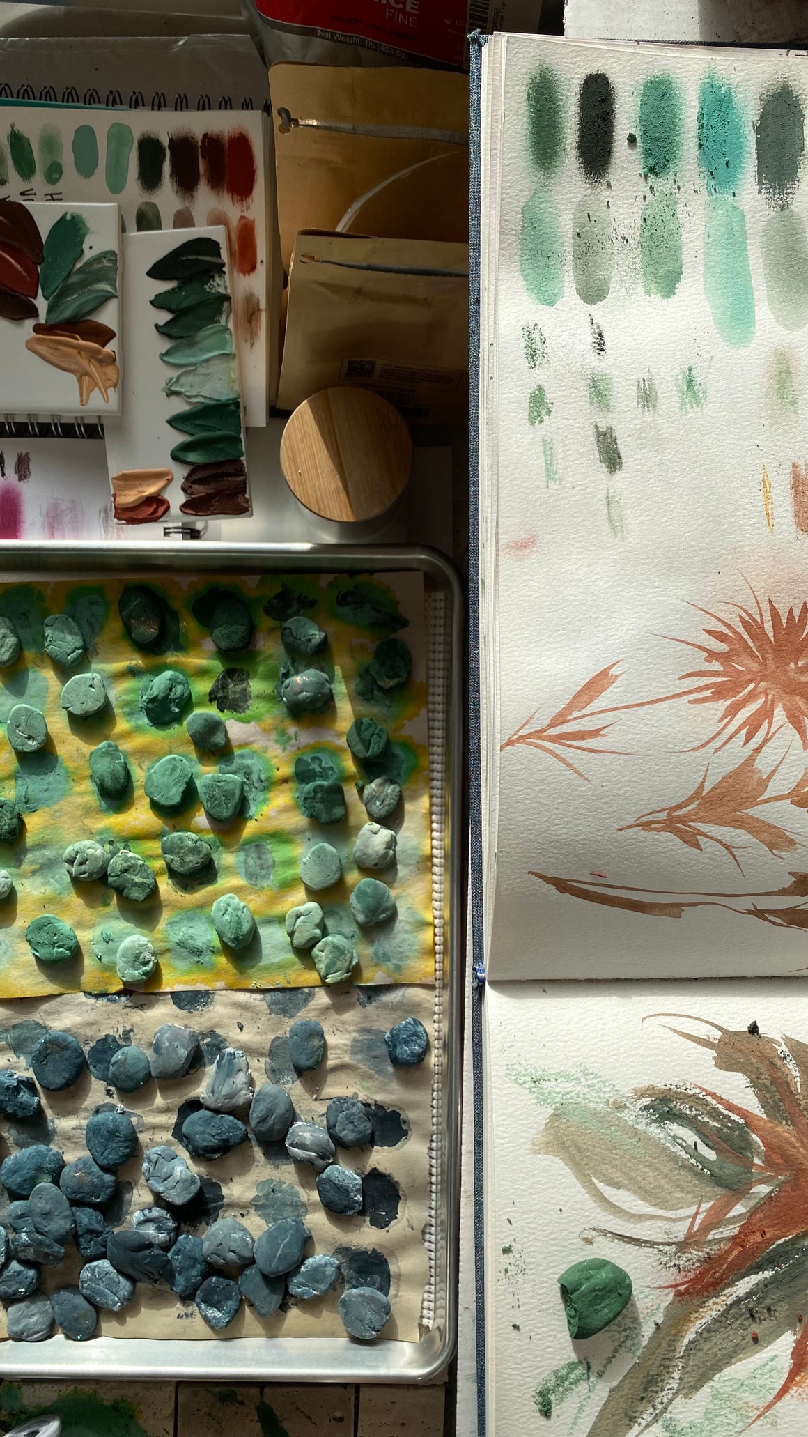 #tracibautistaCOLOR ~ WILD BLOOMS pigment stones {5-set}