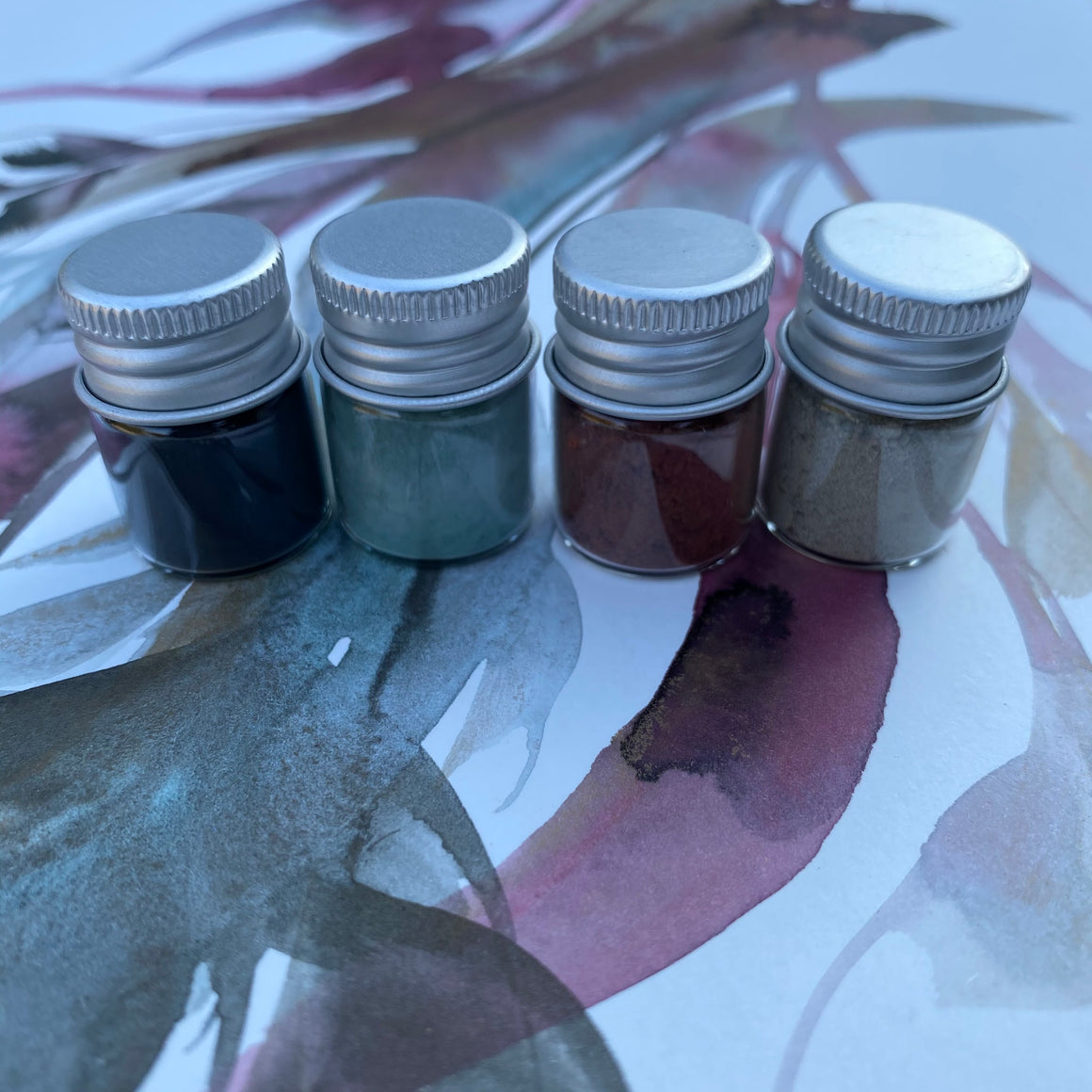 SUNRISE STUDIO hand-mixed #tracibautistaCOLOR pigment kit + paint swatching workshop