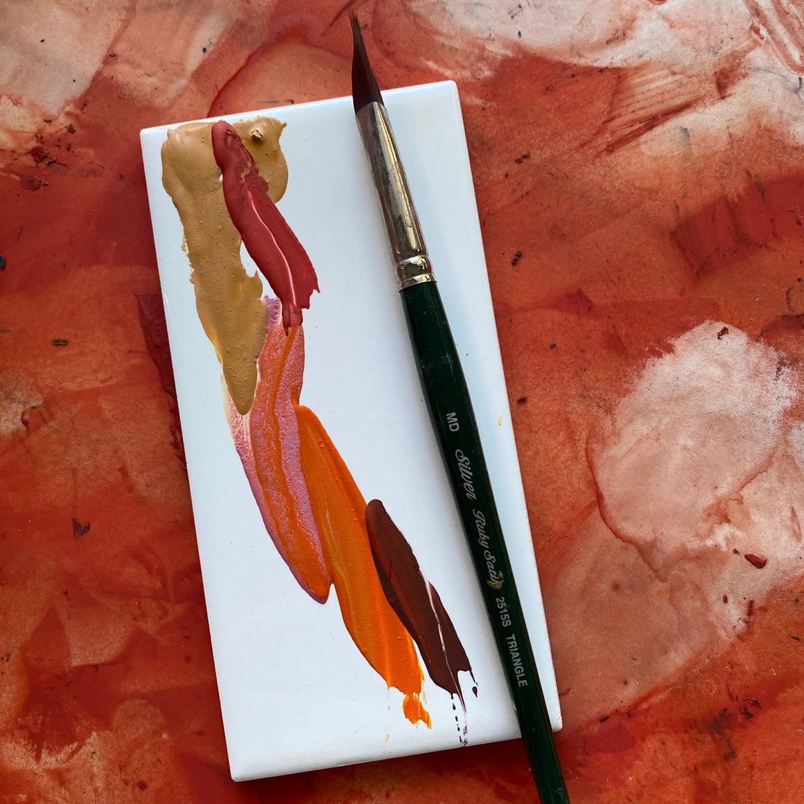 #tracibautistaCOLOR ~ FOREVER CHASING SUNSETS multi-color watercolor swatch tile {4-set}