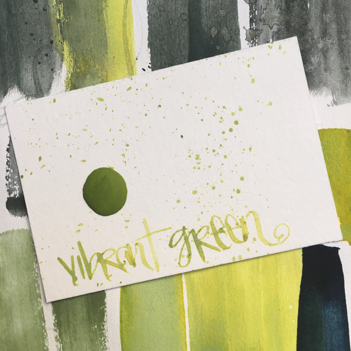 #tracibautistaCOLOR ~ shadows + sage watercolor sample dot cards