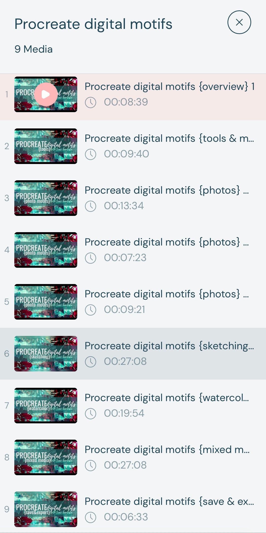 PROCREATE PATTERN workshop BUNDLE