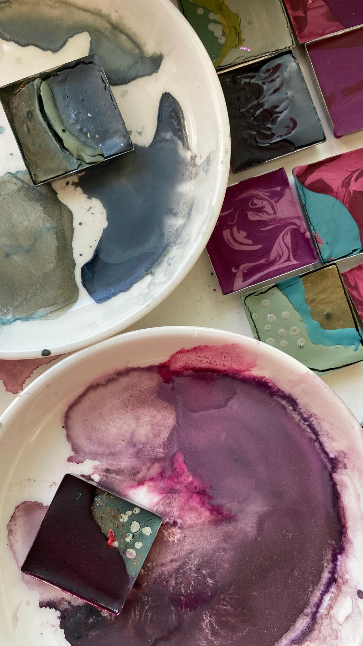 #tracibautistaCOLOR ~ {magnolia blossoms} handcrafted watercolor 2-set