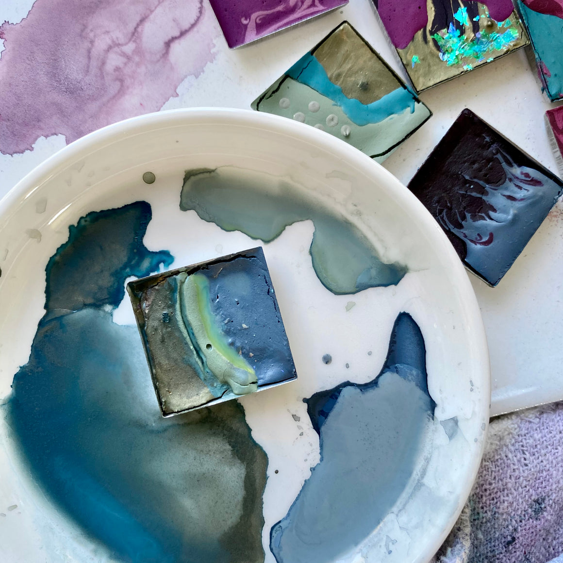 #tracibautistaCOLOR ~ {kaleidoscope florals} handcrafted watercolor 2-set