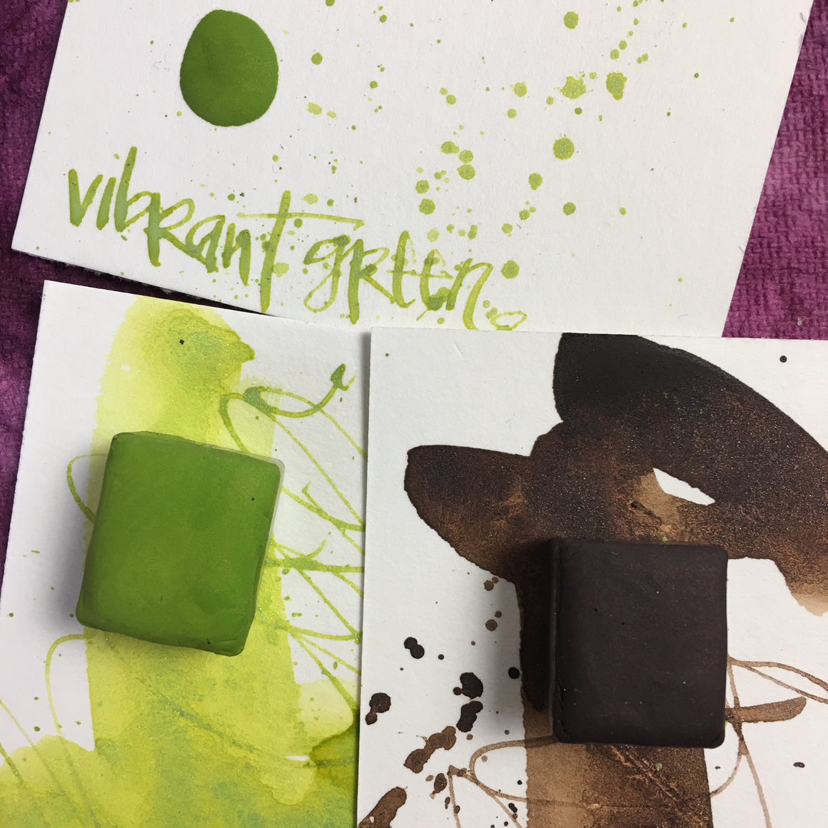 #tracibautistaCOLOR ~ C7.alchemy{luster} artisanal watercolor collection TOURMALINE