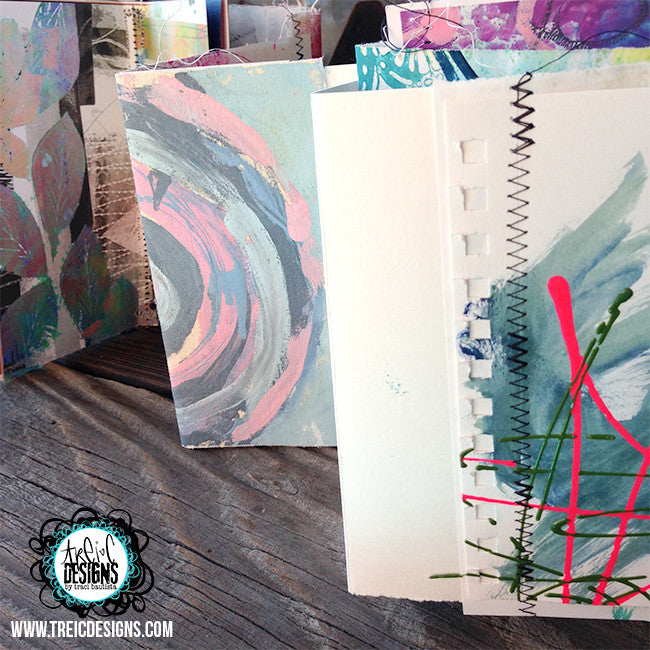 imagine art quilt handmade art journal