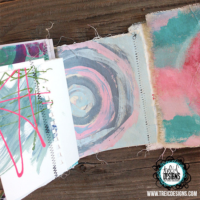 imagine art quilt handmade art journal