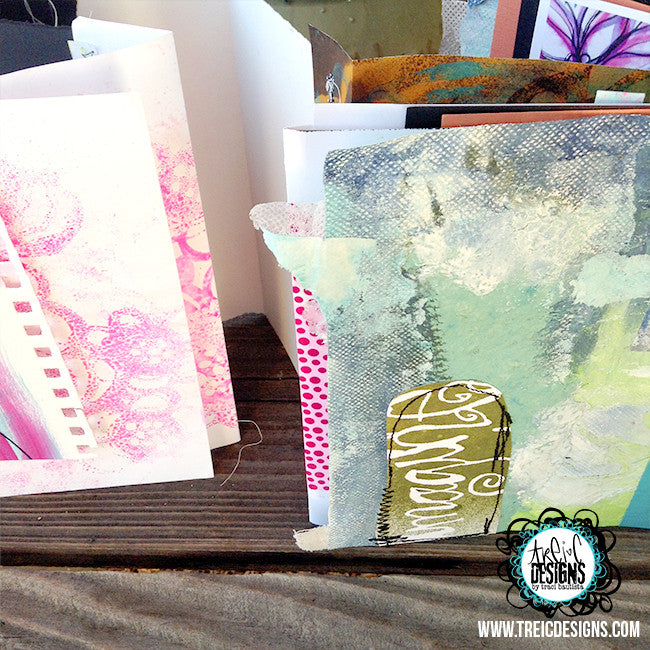 imagine blue collage quilt handmade art journal