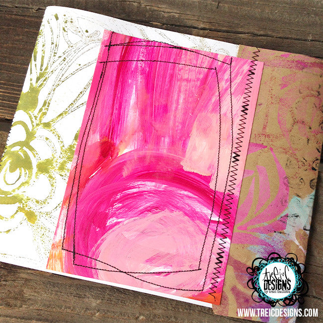 INSPIRE creativity triptych handmade art journal