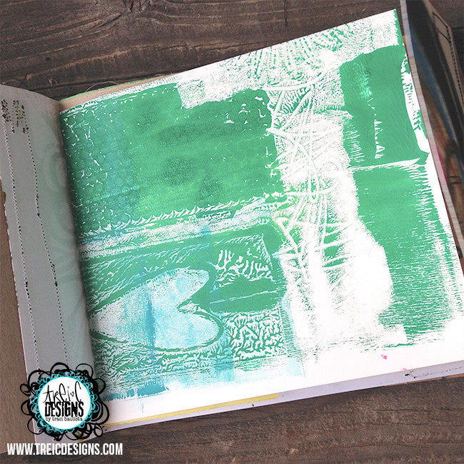 INSPIRE creativity triptych handmade art journal