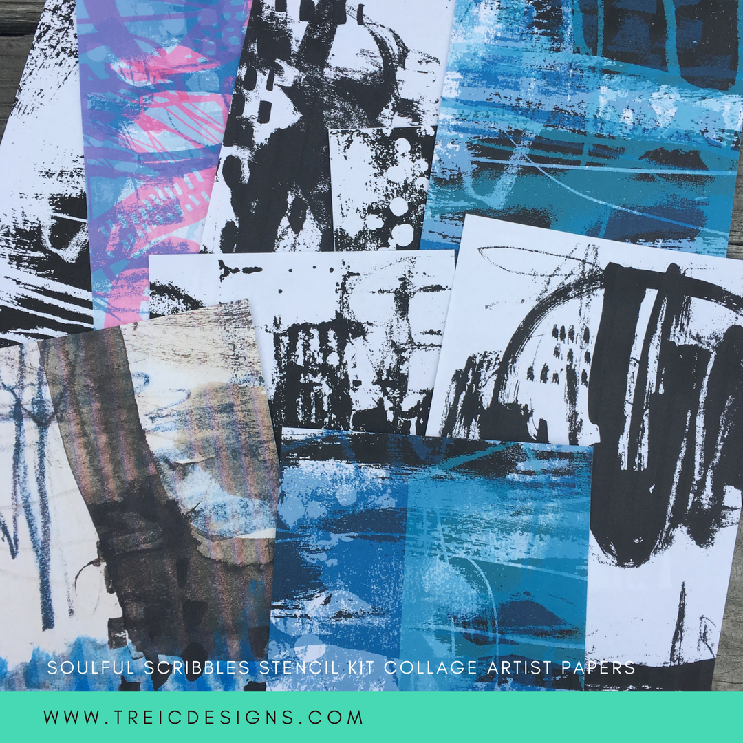 SOULFUL SCRIBBLES stencil kit no. 2 + live stream